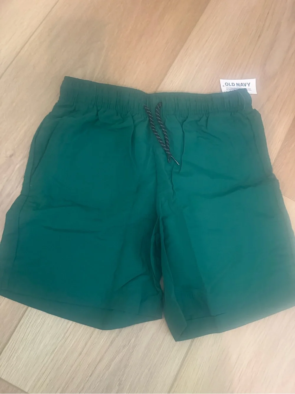 Old Navy Quick Dry Dock Short Kids Green Elastic-Waist Pull-On Shorts
